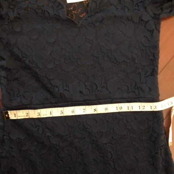 H&M navy blue lace v neck minidress - Picture 11 of 12